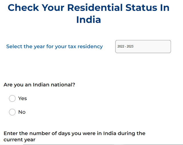 Indian Residential Calculator